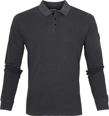 Ecoalf Ted Poloshirt LS Antraciet