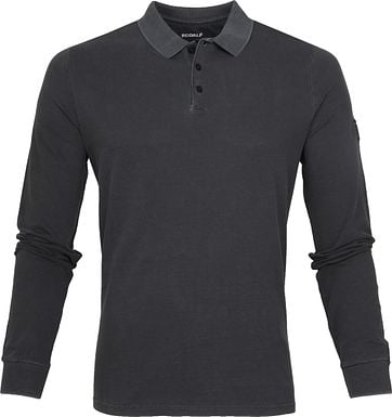 Ecoalf Ted Poloshirt LS Dunkelgrau