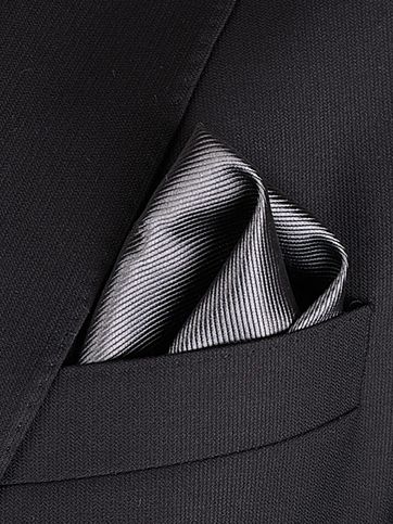 Einstecktuch Seide Anthrazit F53