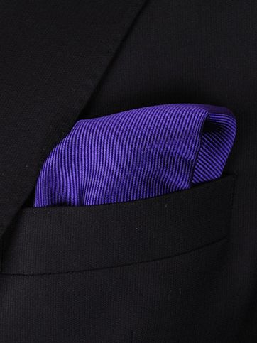 Einstecktuch Seide Blau Lila F55