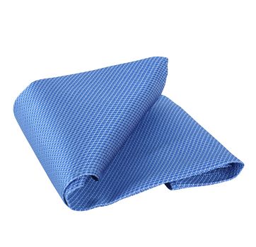 Einstecktuch Seide Blau Motiv