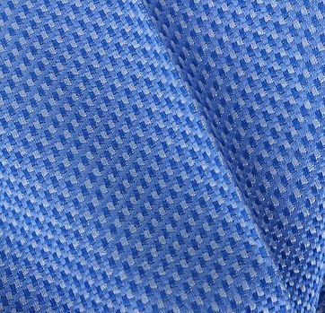 Einstecktuch Seide Blau Motiv