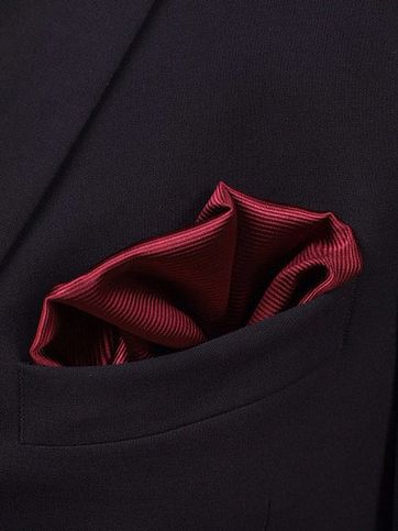 Einstecktuch Seide Bordeaux Rot F31