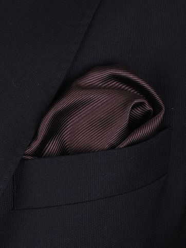 Einstecktuch Seide Braun F45