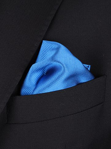 Einstecktuch Seide Himmelblau F19