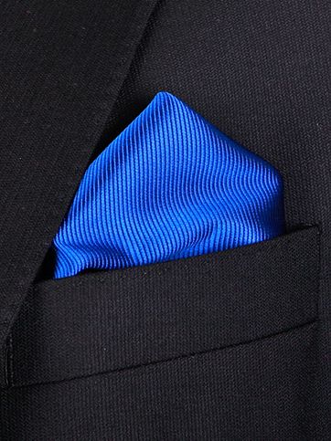 Einstecktuch Seide Kolbaltblau F65