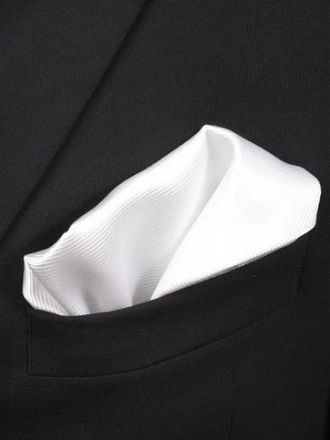 Einstecktuch Seide Weiß F27