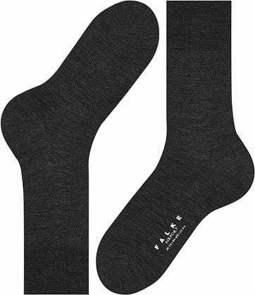 FALKE Airport Socken Anthrazit 3080