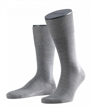 Falke Sokken Airport Sok Grey 3070 falke sokken kopen in de aanbieding