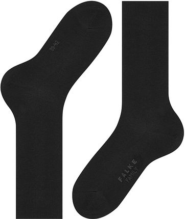 FALKE Family Socken Schwarz 3000