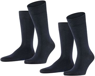 Falke Happy Socken 2 Paar Dunkelblau