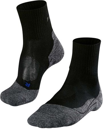 FALKE TK2 Wander Socken Short Schwarz