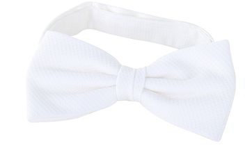 Frack Fliege Weiß Piqué