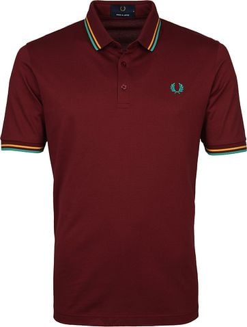 Fred Perry Polo M102 Bordeaux Rood