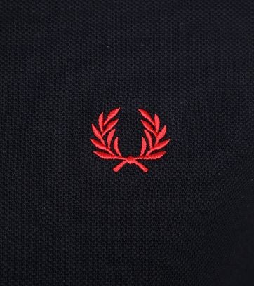 Fred Perry Polo Navy Weiß Rot