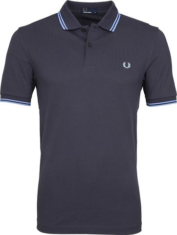 Fred Perry Poloshirt Dark Grey Blue C12