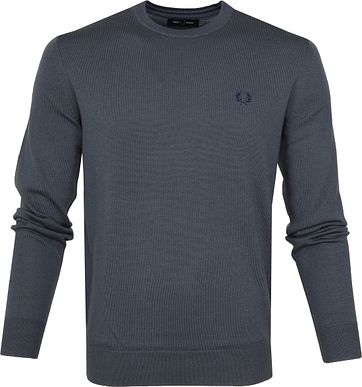 Fred Perry Sweater Classic Merino Antraciet