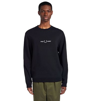 Fred Perry Sweater Logo Schwarz M8629 102 online kaufen Fred Perry Sweater Logo Schwarz M8629 102 online kaufen