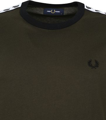 Fred Perry T-Shirt Donkergroen M6347