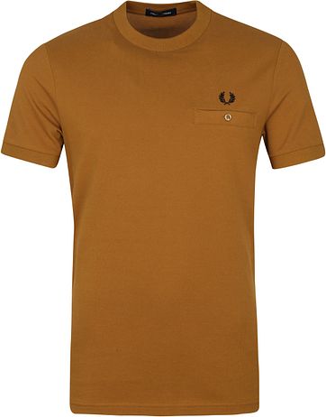 Fred Perry T-Shirt Hell Braun M8531