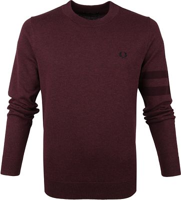 Fred Perry Trui Merino Bordeaux