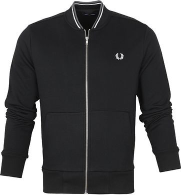 Fred Perry Vest Zip Zwart