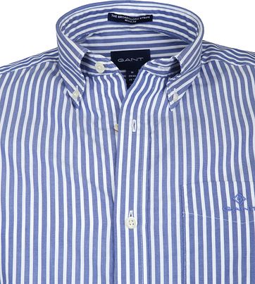 Gant Broadcloath Shirt Stripes Blue