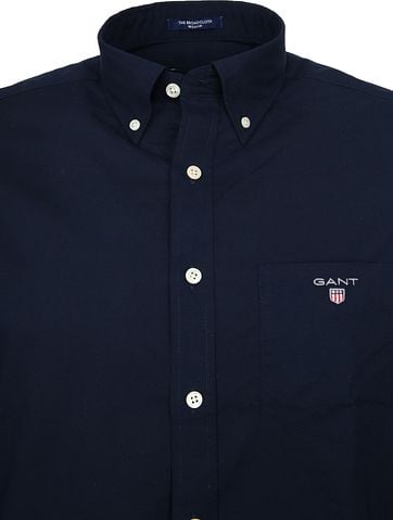 Gant Casual Overhemd Broadcloth Marine
