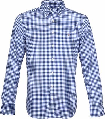 Gant Gingham Overhemd Blauw Ruit gant kopen in de aanbieding Gant Gingham Overhemd Blauw Ruit gant kopen in de aanbieding