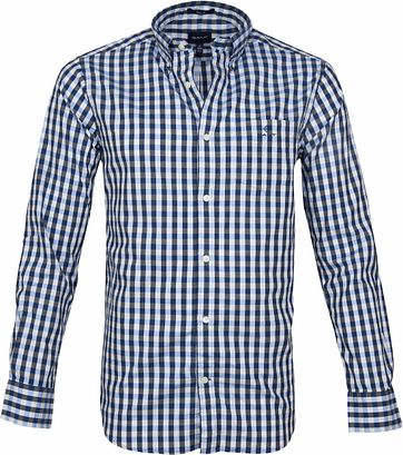 Gant Heather Overhemd Ruit Blauw