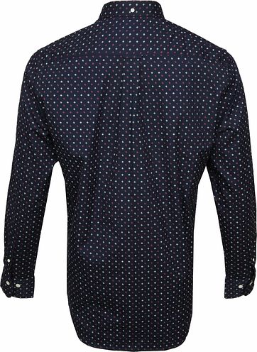 Gant Hemd Scribble Print Dunkelblau 410 Marine Online Kaufen Suitable