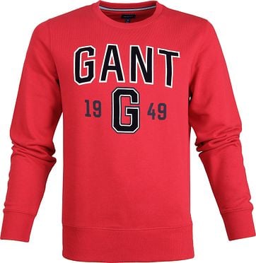 Gant Logo Sweater Rot