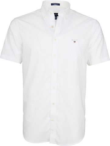 Gant Overhemd Ss Broadcloth Wit gant kopen in de aanbieding Gant Overhemd Ss Broadcloth Wit gant kopen in de aanbieding