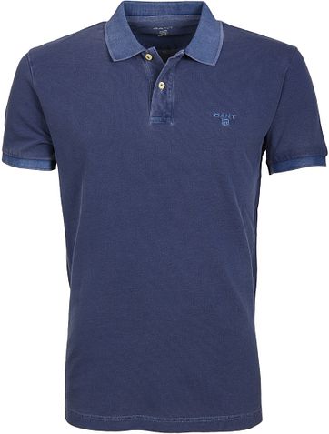 Gant Polo Basic Washed Dunkelblau