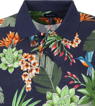 Gant Polo Rugger Garden Donkerblauw