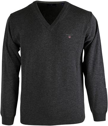 Gant Pullover Lambswool Dark Grey