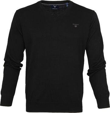 Gant Pullover Premium V-Neck Black