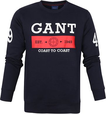 Gant Sweater Nautical Logo Dunkelblau