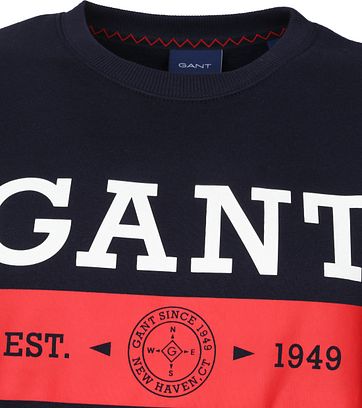 Gant Sweater Nautical Logo Dunkelblau