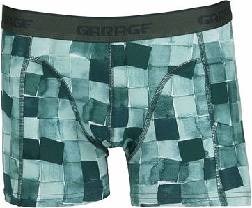 Garage Boxershort Texas Vierkant Groen
