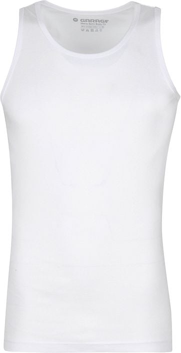 Garage Stretch Basic Singlet White