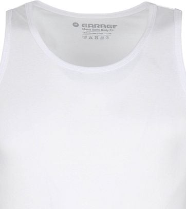 Garage Stretch Basic Singlet White