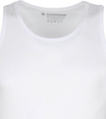 Garage Stretch Basic Singlet Wit