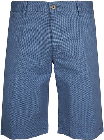 Gardeur Short Bermuda Dessin Blauw