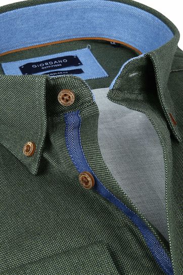 Giordano Kennedy Overhemd Donkergroen