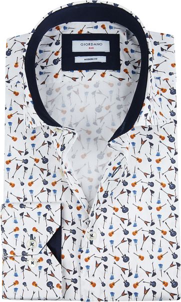 Giordano Overhemd Baggio Gitaren Multicolor