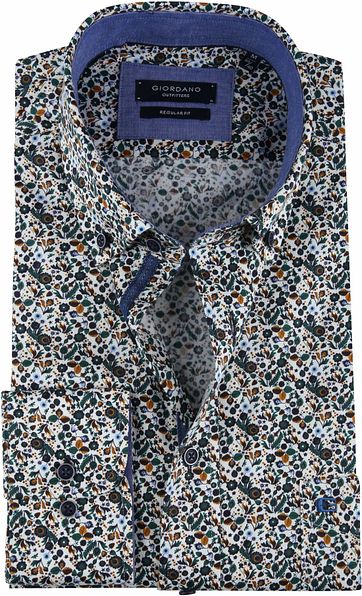 Giordano Shirt Flower Groen