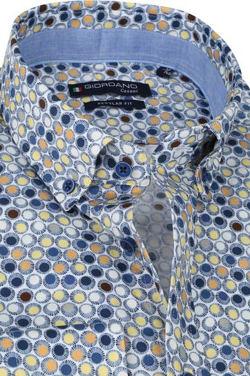 Giordano Shirt Ivy Dots Yellow