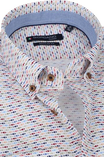 Giordano Shirt Ivy Fish Red