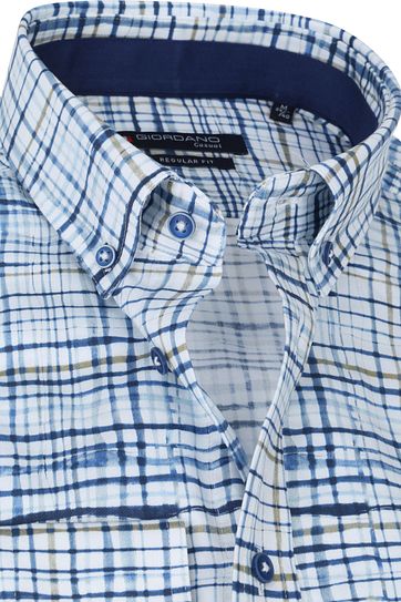 Giordano Shirt Ivy Pane Navy